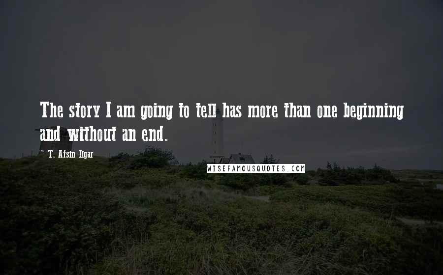 T. Afsin Ilgar Quotes: The story I am going to tell has more than one beginning and without an end.