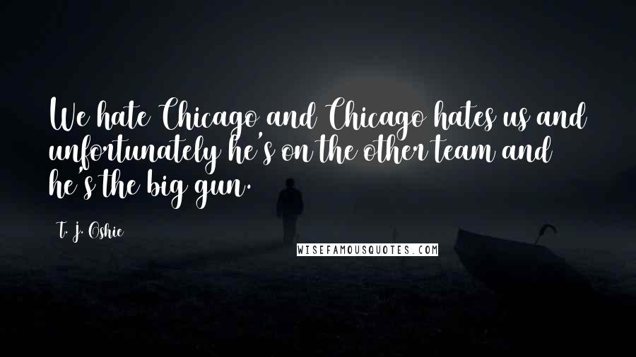 T. J. Oshie Quotes: We hate Chicago and Chicago hates us and unfortunately he's on the other team and he's the big gun.