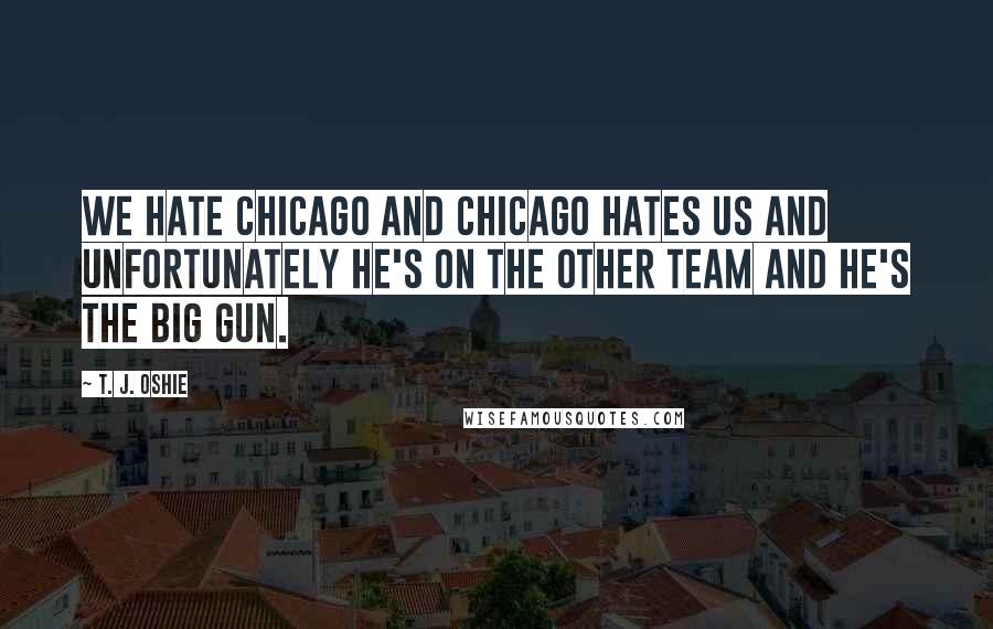 T. J. Oshie Quotes: We hate Chicago and Chicago hates us and unfortunately he's on the other team and he's the big gun.