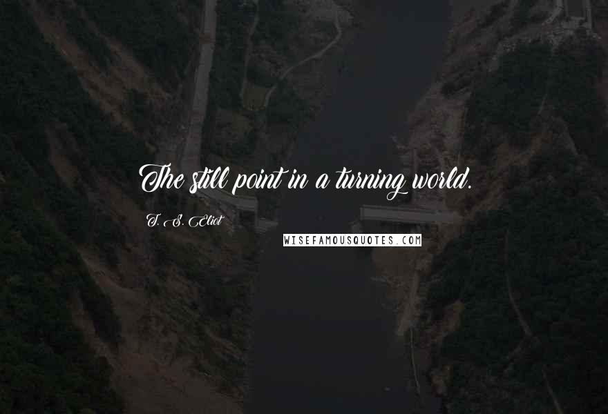 T. S. Eliot Quotes: The still point in a turning world.