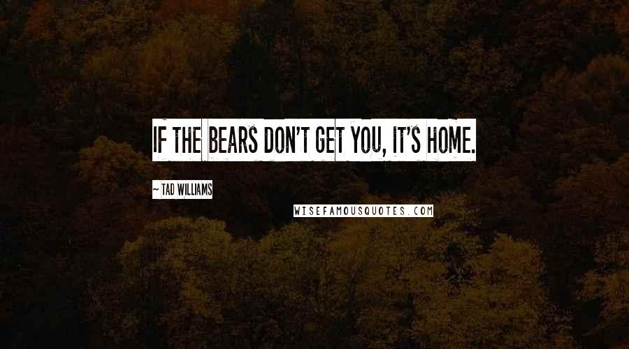 Tad Williams Quotes: If the bears don't get you, it's home.