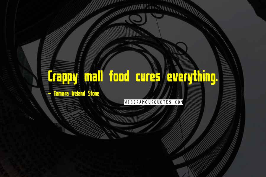 Tamara Ireland Stone Quotes: Crappy mall food cures everything.