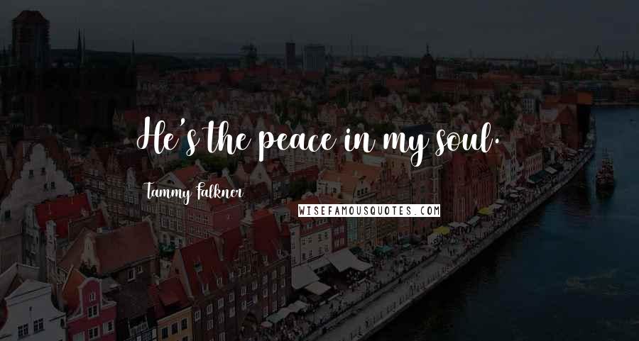 Tammy Falkner Quotes: He's the peace in my soul.