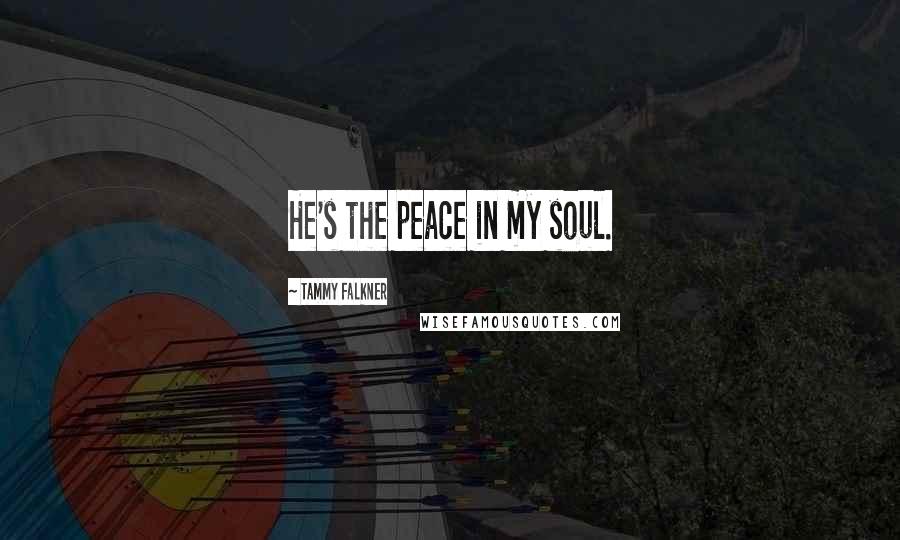 Tammy Falkner Quotes: He's the peace in my soul.