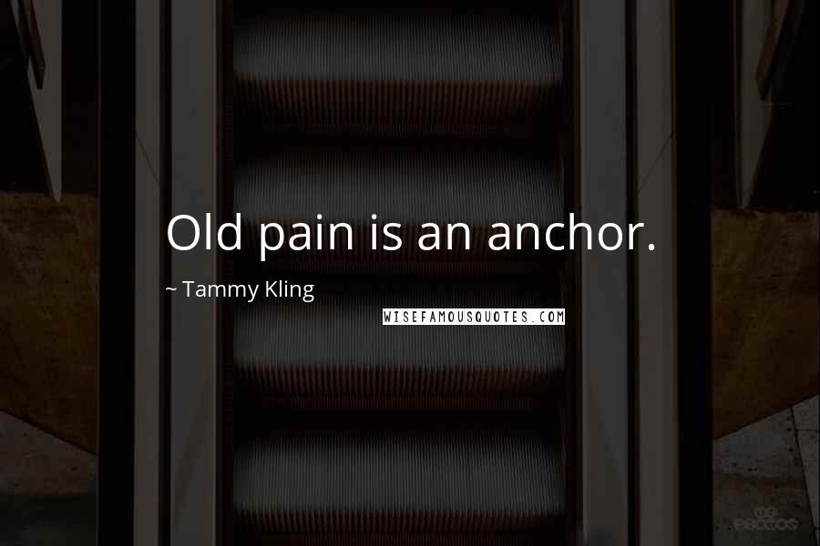 Tammy Kling Quotes: Old pain is an anchor.