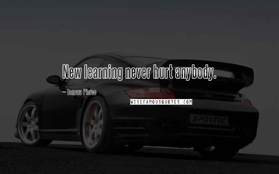 Tamora Pierce Quotes: New learning never hurt anybody.