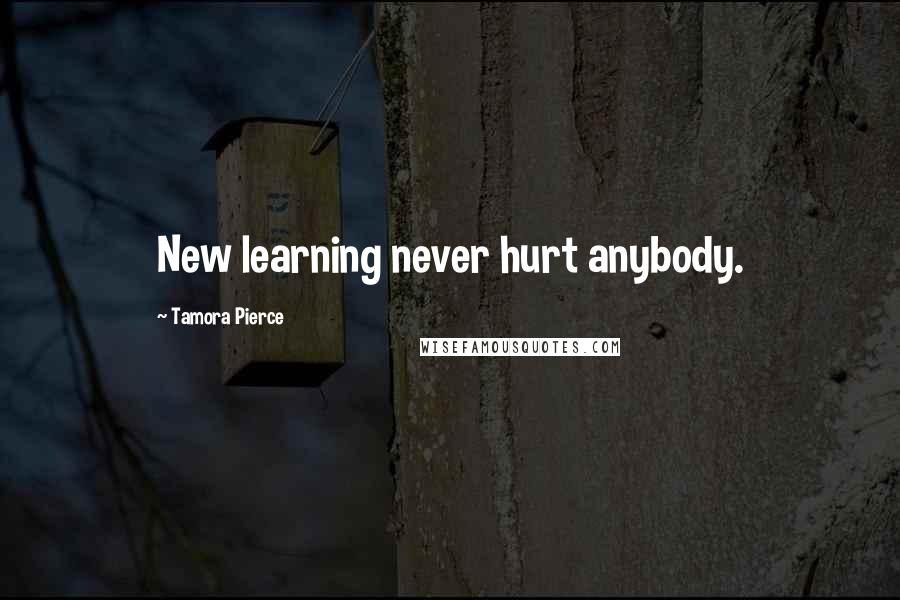 Tamora Pierce Quotes: New learning never hurt anybody.