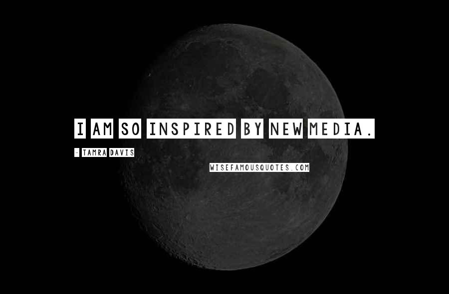 Tamra Davis Quotes: I am so inspired by new media.