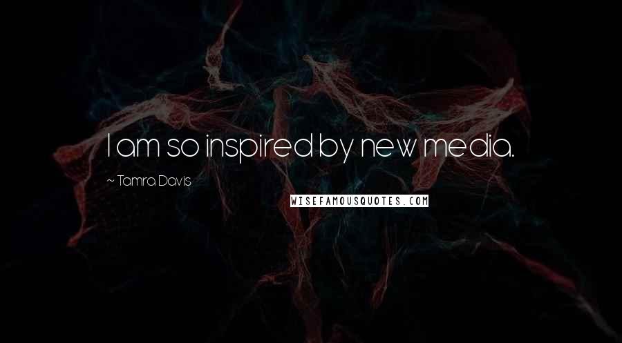 Tamra Davis Quotes: I am so inspired by new media.