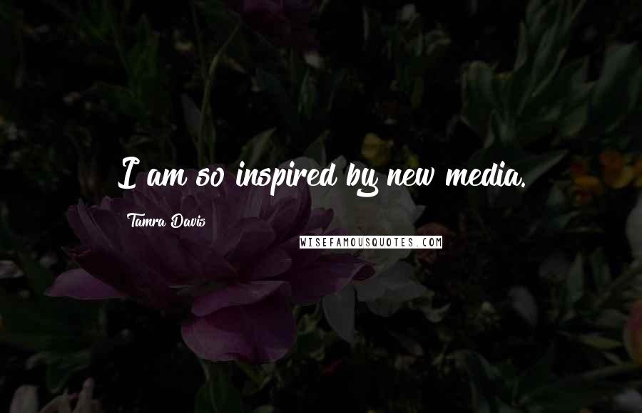 Tamra Davis Quotes: I am so inspired by new media.