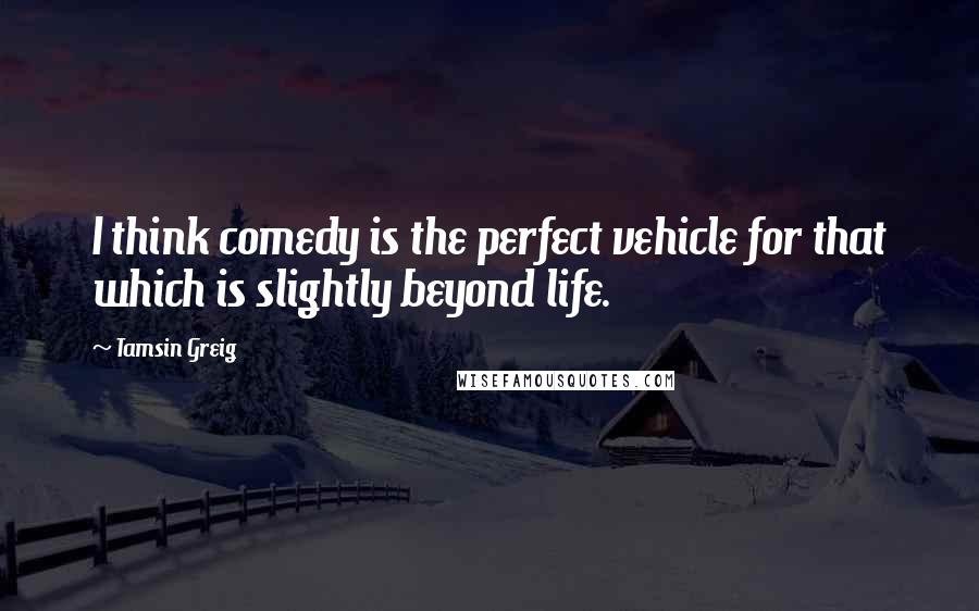 Tamsin Greig Quotes: I think comedy is the perfect vehicle for that which is slightly beyond life.