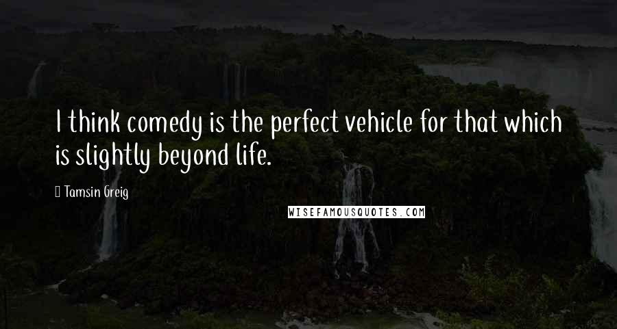 Tamsin Greig Quotes: I think comedy is the perfect vehicle for that which is slightly beyond life.