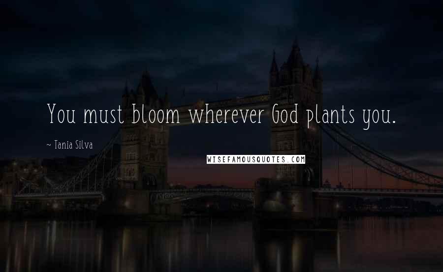 Tania Silva Quotes: You must bloom wherever God plants you.