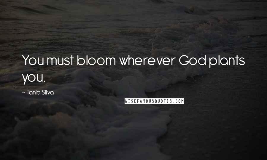 Tania Silva Quotes: You must bloom wherever God plants you.