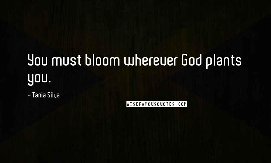 Tania Silva Quotes: You must bloom wherever God plants you.