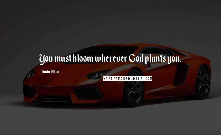 Tania Silva Quotes: You must bloom wherever God plants you.