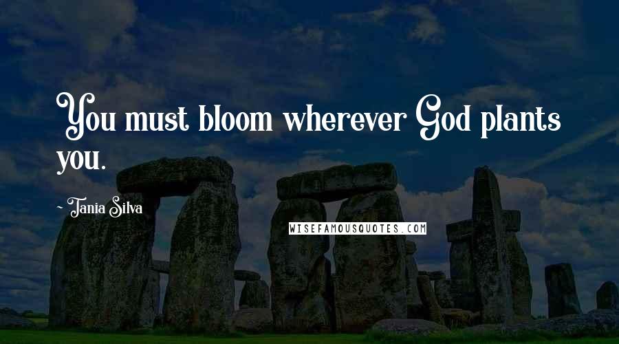 Tania Silva Quotes: You must bloom wherever God plants you.