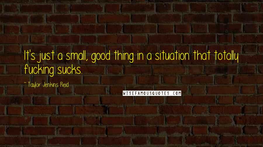 Taylor Jenkins Reid Quotes: It's just a small, good thing in a situation that totally fucking sucks.