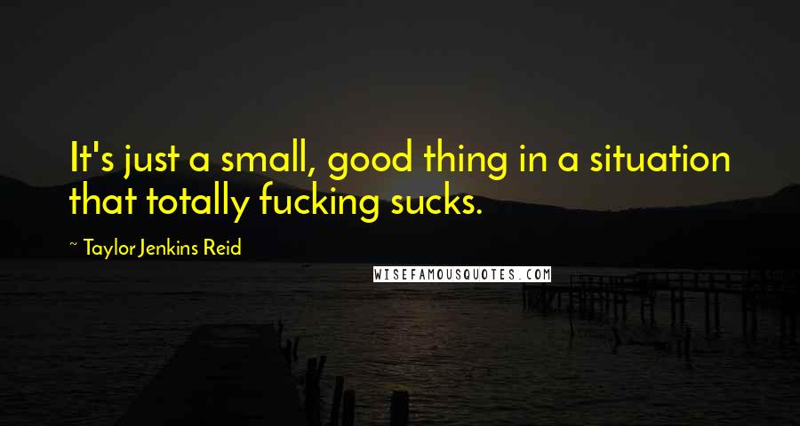 Taylor Jenkins Reid Quotes: It's just a small, good thing in a situation that totally fucking sucks.