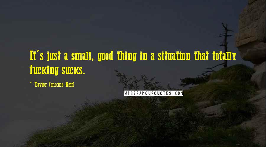 Taylor Jenkins Reid Quotes: It's just a small, good thing in a situation that totally fucking sucks.