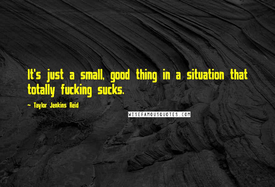 Taylor Jenkins Reid Quotes: It's just a small, good thing in a situation that totally fucking sucks.