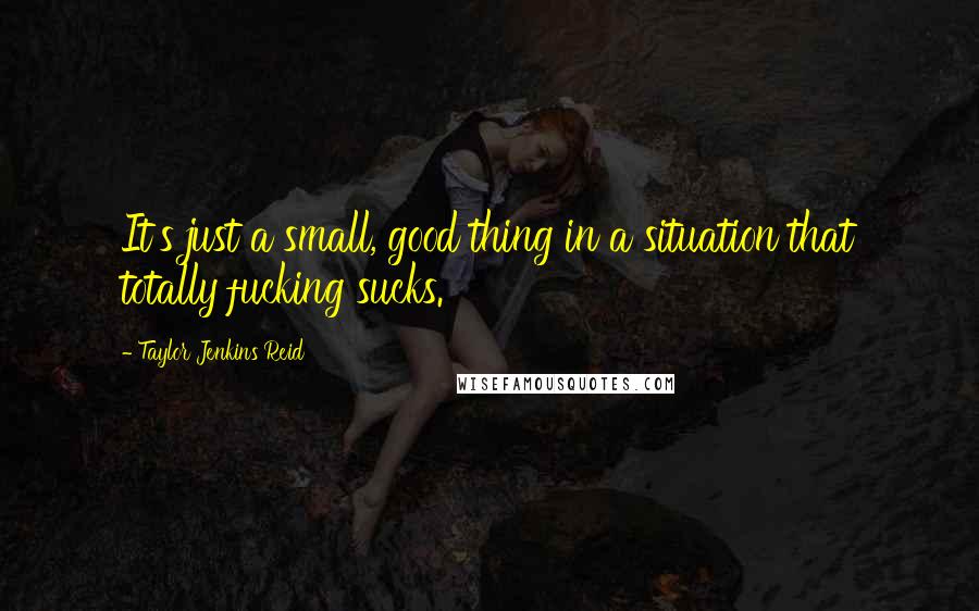 Taylor Jenkins Reid Quotes: It's just a small, good thing in a situation that totally fucking sucks.