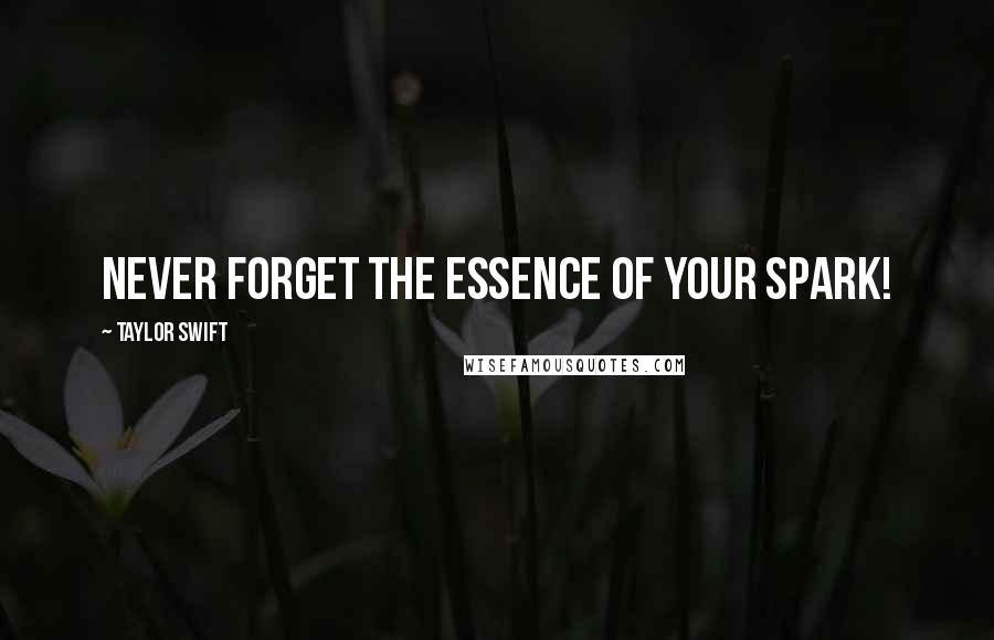 Taylor Swift Quotes: Never forget the essence of your spark!