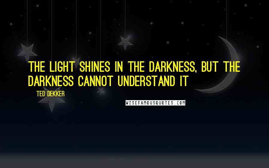 Ted Dekker Quotes: The light shines in the darkness, but the darkness cannot understand it