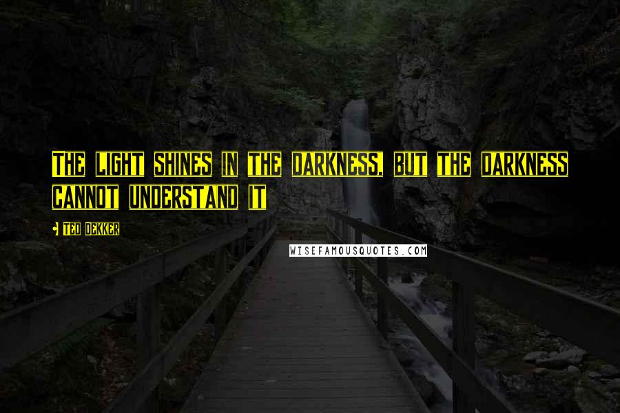 Ted Dekker Quotes: The light shines in the darkness, but the darkness cannot understand it