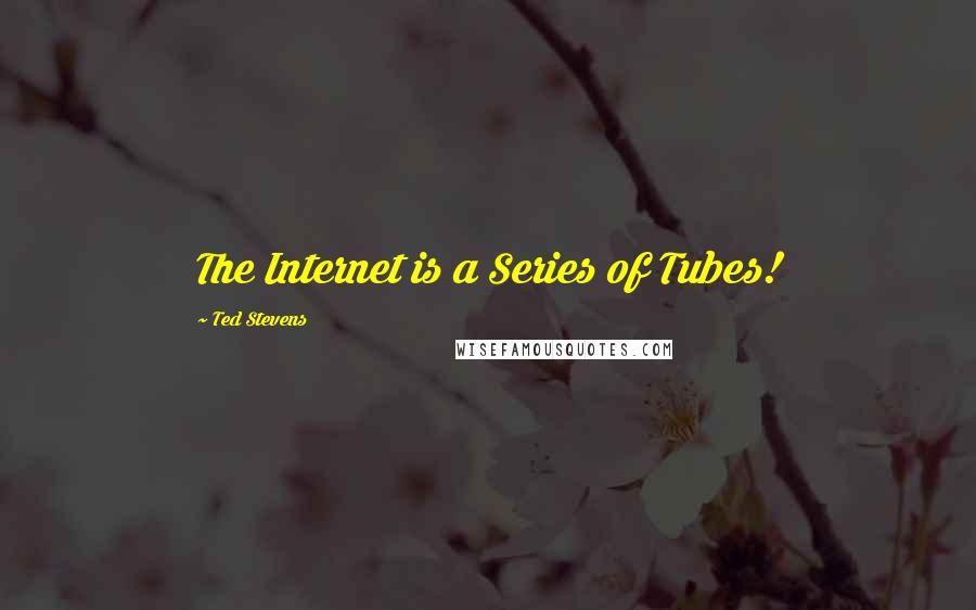 Ted Stevens Quotes: The Internet is a Series of Tubes!