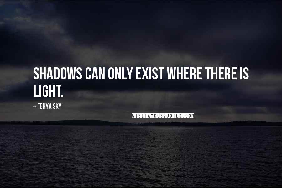 Tehya Sky Quotes: Shadows can only exist where there is light.