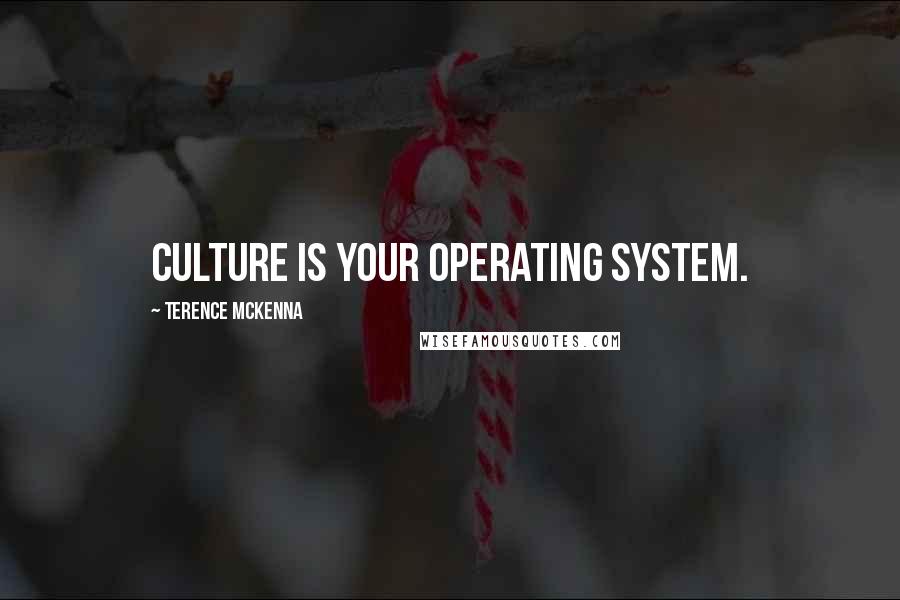 Terence McKenna Quotes: Culture is your operating system.