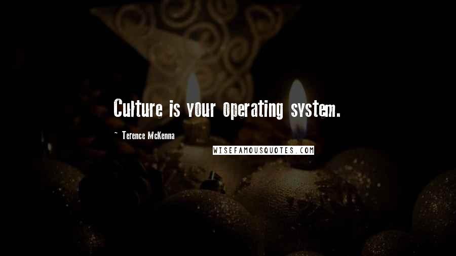 Terence McKenna Quotes: Culture is your operating system.