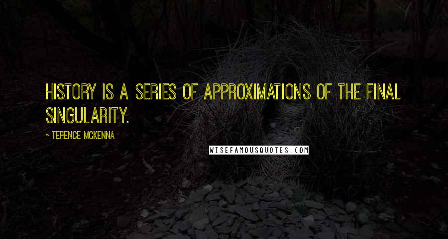 Terence McKenna Quotes: History is a series of approximations of the final singularity.