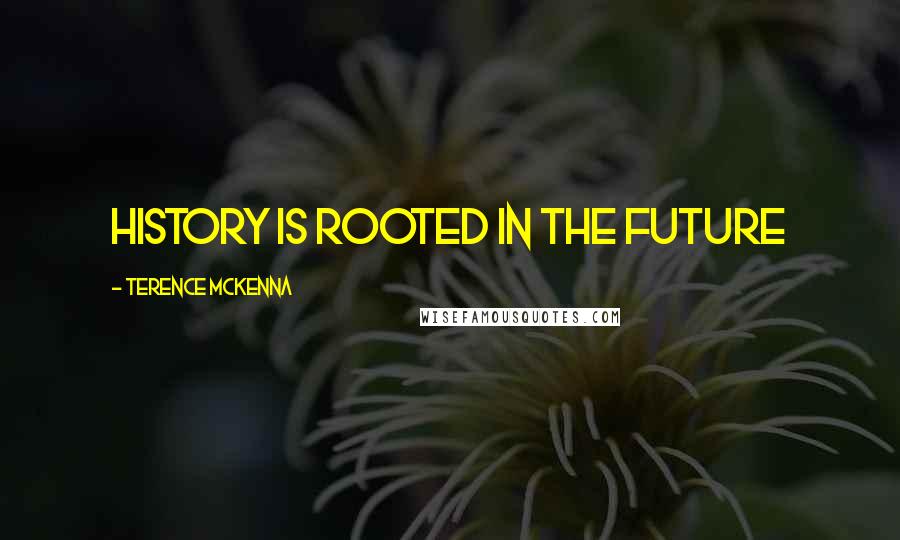 Terence McKenna Quotes: History is rooted in the future