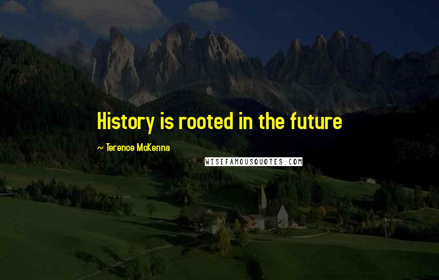 Terence McKenna Quotes: History is rooted in the future