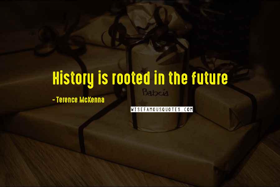 Terence McKenna Quotes: History is rooted in the future