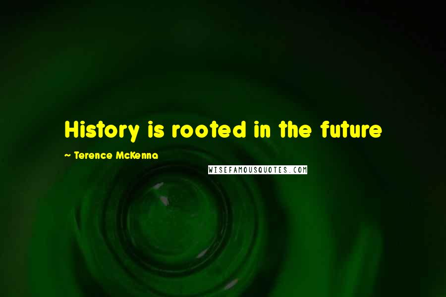 Terence McKenna Quotes: History is rooted in the future