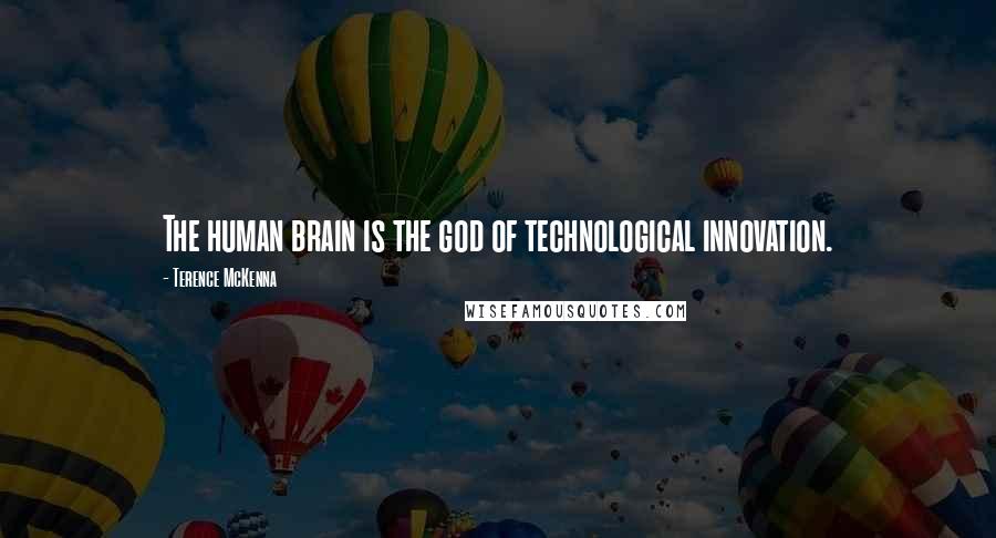 Terence McKenna Quotes: The human brain is the god of technological innovation.