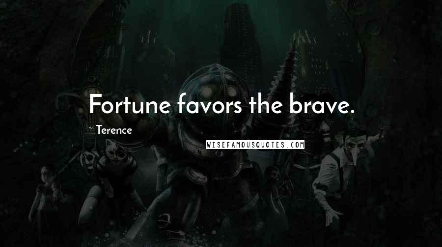 Terence Quotes: Fortune favors the brave.