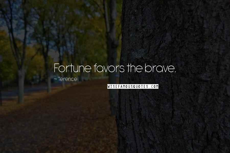 Terence Quotes: Fortune favors the brave.