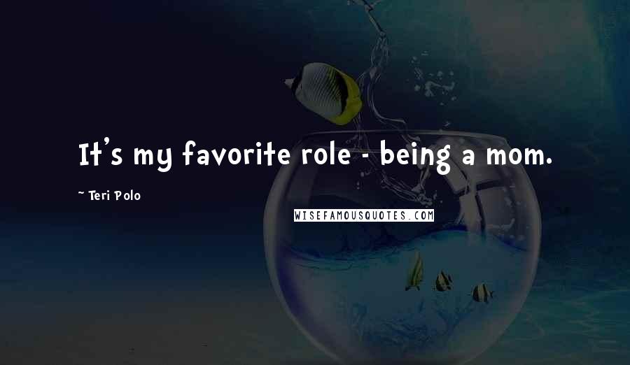 Teri Polo Quotes: It's my favorite role - being a mom.