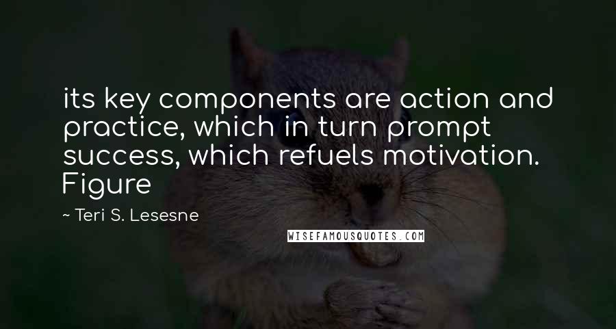 Teri S. Lesesne Quotes: its key components are action and practice, which in turn prompt success, which refuels motivation. Figure