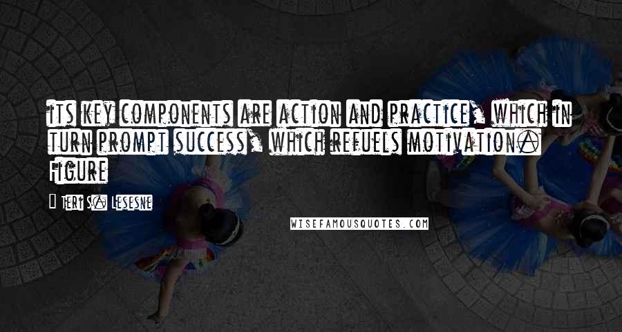 Teri S. Lesesne Quotes: its key components are action and practice, which in turn prompt success, which refuels motivation. Figure