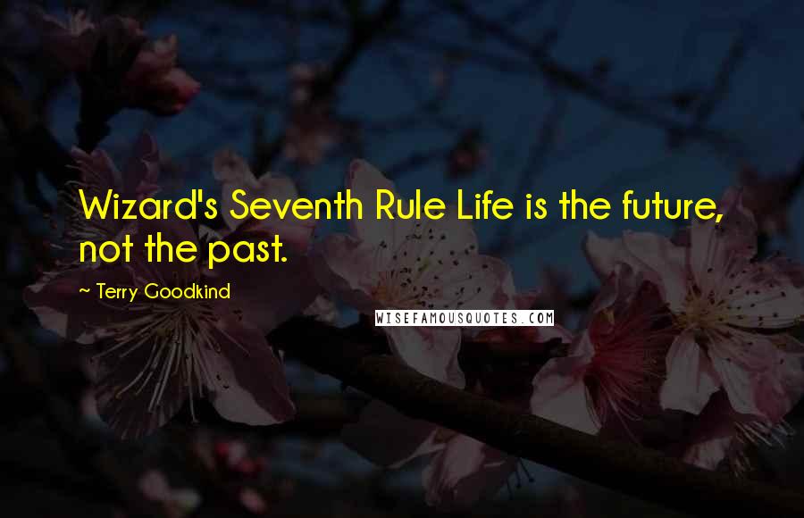 Terry Goodkind Quotes: Wizard's Seventh Rule Life is the future, not the past.