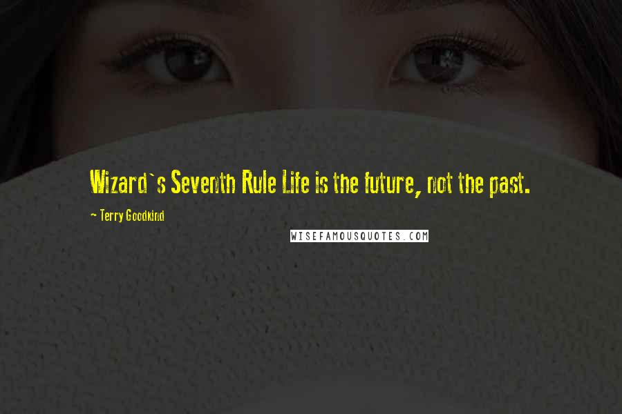 Terry Goodkind Quotes: Wizard's Seventh Rule Life is the future, not the past.