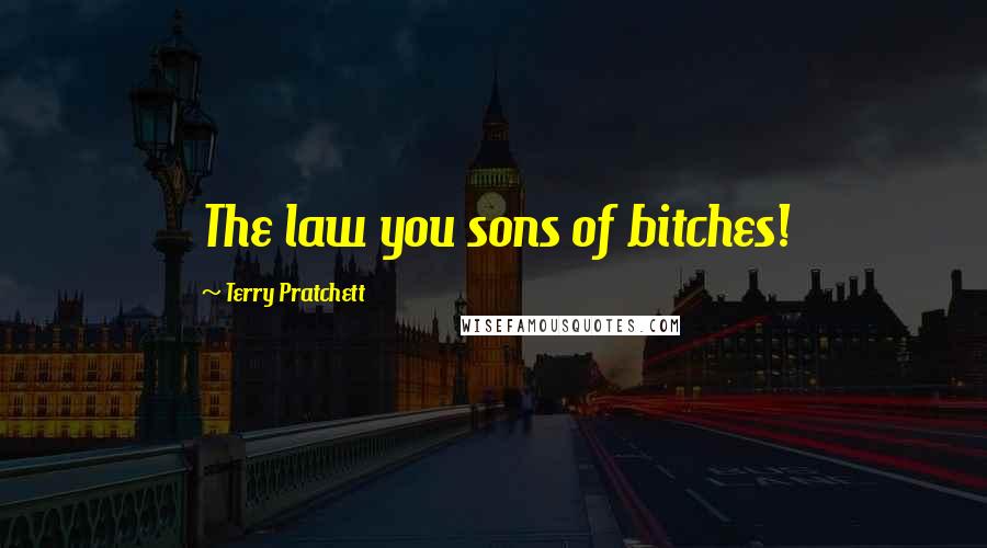 Terry Pratchett Quotes: The law you sons of bitches!