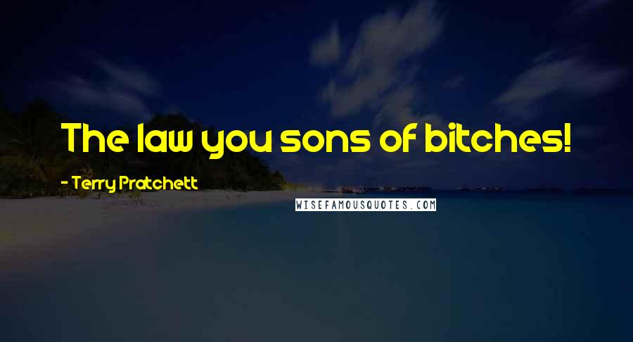 Terry Pratchett Quotes: The law you sons of bitches!
