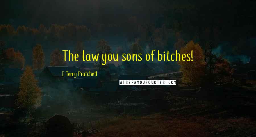 Terry Pratchett Quotes: The law you sons of bitches!