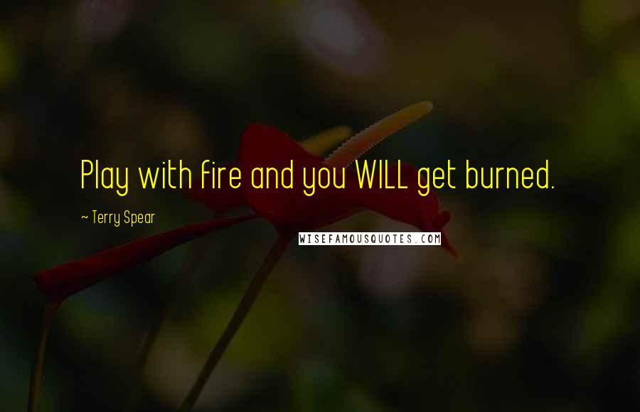 Terry Spear Quotes: Play with fire and you WILL get burned.